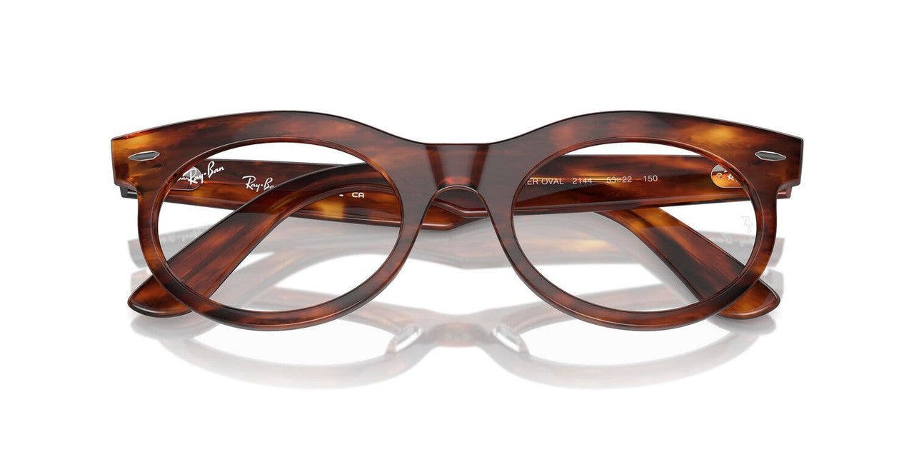 Anteojos Ópticos Ray-Ban RX2242V Wayfarer Oval Havana