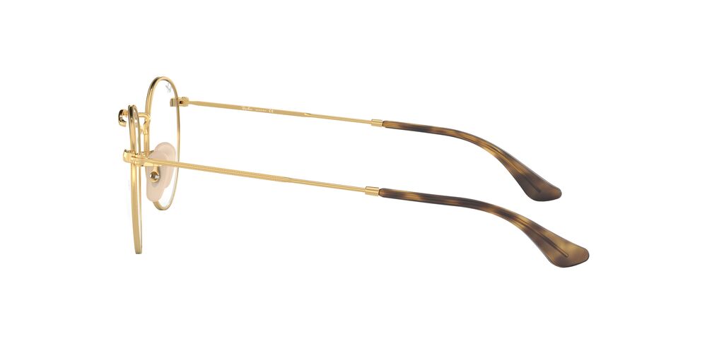 Anteojos Ópticos Ray-Ban RX3447V Round Metal Dorado