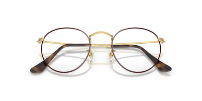 Anteojos Ópticos Ray-Ban RX3447V Round Metal Havana