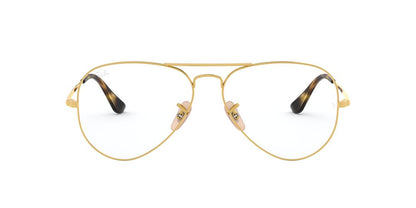 Anteojos Ópticos Ray-Ban RX6489 Aviator Dorado