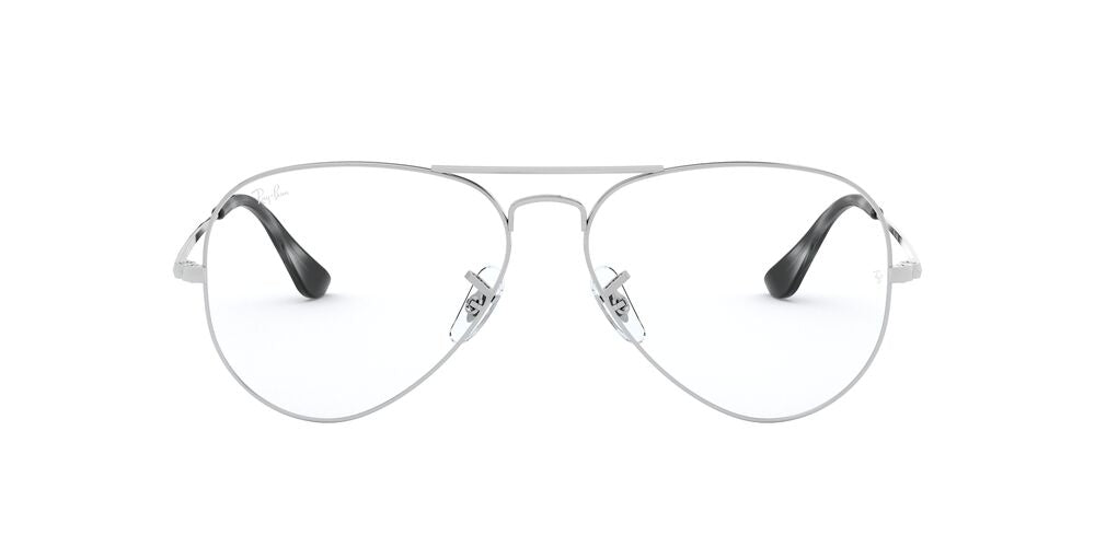 Anteojos Ópticos Ray-Ban RX6489 Aviator Plateado