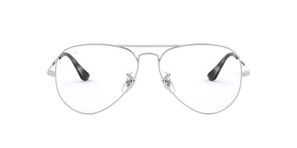 Anteojos Ópticos Ray-Ban RX6489 Aviator Plateado