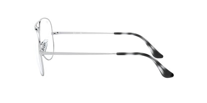 Anteojos Ópticos Ray-Ban RX6489 Aviator Plateado