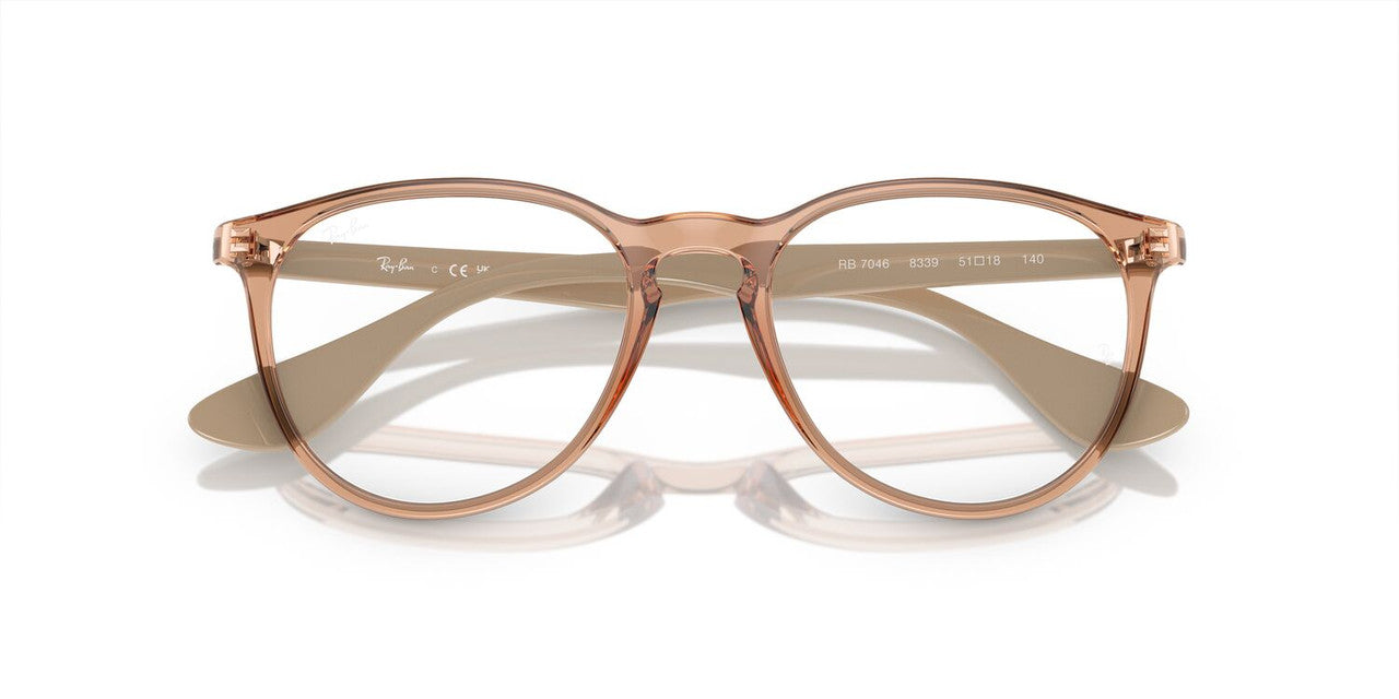 Anteojos Ópticos Ray-Ban RX7046 Erika Café
