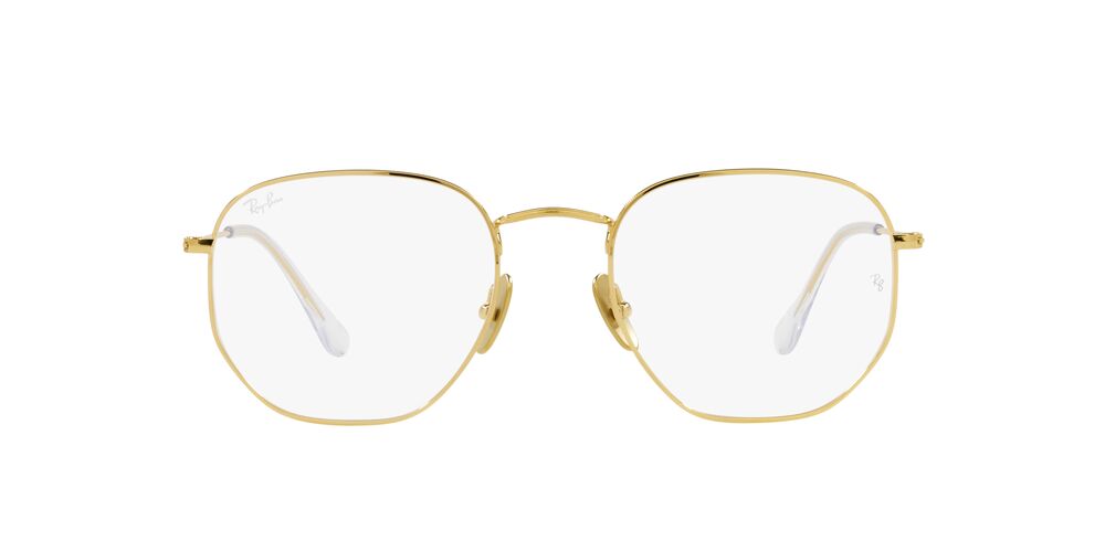 Anteojos Ópticos Ray-Ban RX8148V Hexagonal Dorado
