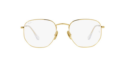 Anteojos Ópticos Ray-Ban RX8148V Hexagonal Dorado
