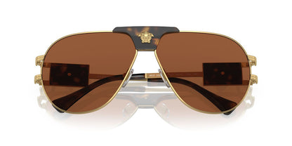 Anteojos De Sol Versace VE2252 Café/Dorado