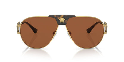 Anteojos De Sol Versace VE2252 Café/Dorado