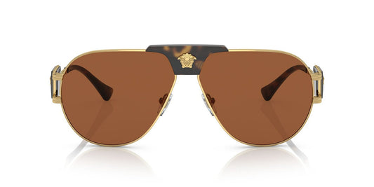 Anteojos De Sol Versace VE2252 Café/Dorado