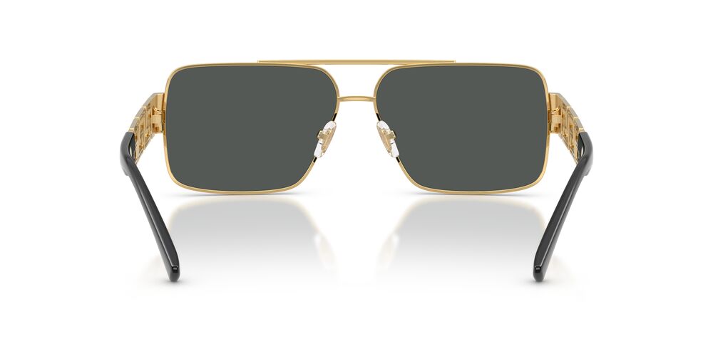Anteojos De Sol Versace 0VE2290 Gold Dark Grey Gris/Dorado