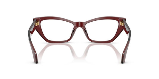 Anteojos Ópticos Versace VE3373U Transparent Bordeaux Burdeo