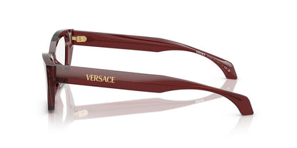 Anteojos Ópticos Versace VE3373U Transparent Bordeaux Burdeo