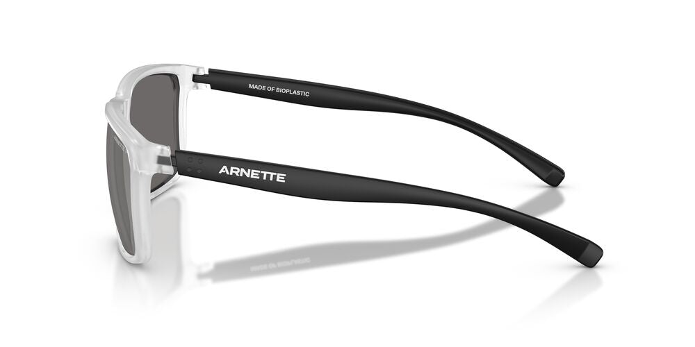 Anteojos De Sol Arnette AN4251 Stripe Matte Crystal Grey Mirror Silver 80 Polar Gris/Transparente