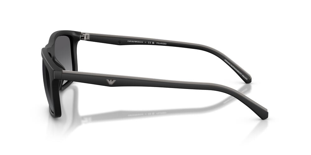 Anteojos De Sol Emporio Armani EA4257U Matte Black Grey Gradient Polar Gris/Negro