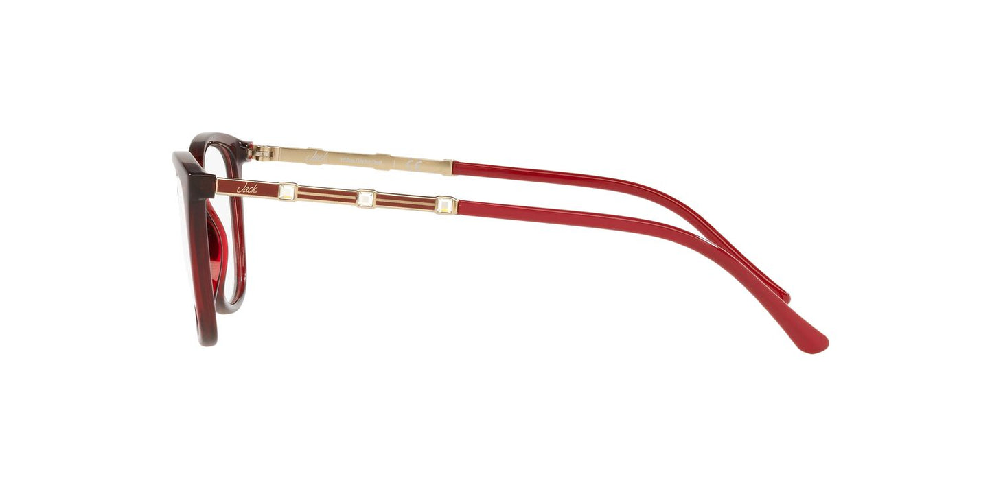 Anteojos Ópticos Jack Pacific JK4017BM Burdeo