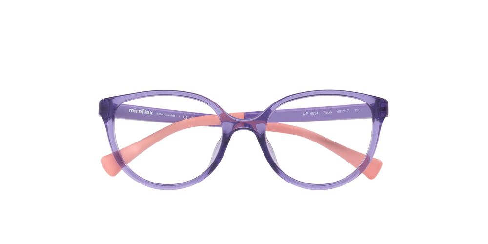 Anteojos Ópticos Miraflex 0MF4034 Translucent Lilac Violeta
