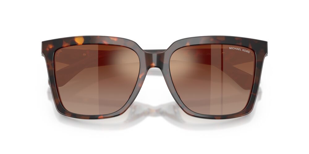 Anteojos De Sol Michael Kors 0MK2256U Menaggio Luggage Tortoise Brown Gradient Mirror Red Café/Café