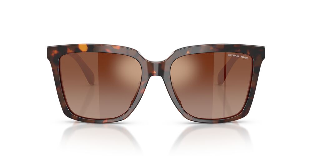 Anteojos De Sol Michael Kors 0MK2256U Menaggio Luggage Tortoise Brown Gradient Mirror Red Café/Café