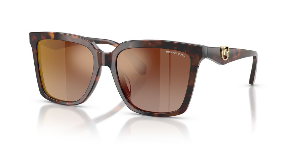Anteojos De Sol Michael Kors 0MK2256U Menaggio Luggage Tortoise Brown Gradient Mirror Red Café/Café