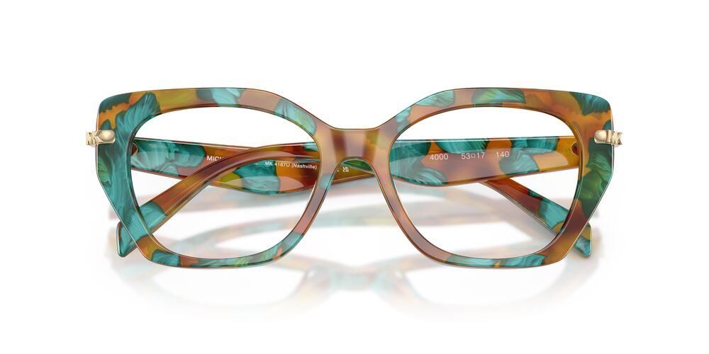 Crooked Eye Q Nashville皿 Anteojos Ópticos Michael Kors MK4167U Nashville Teal Graphic