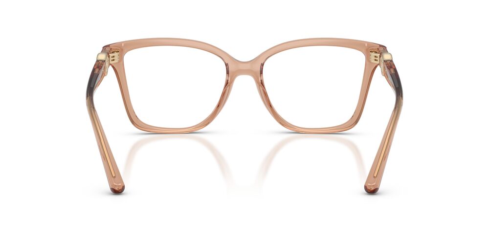 Anteojos Ópticos Michael Kors 0MK4180U Kobe Light Brown Transparent Café