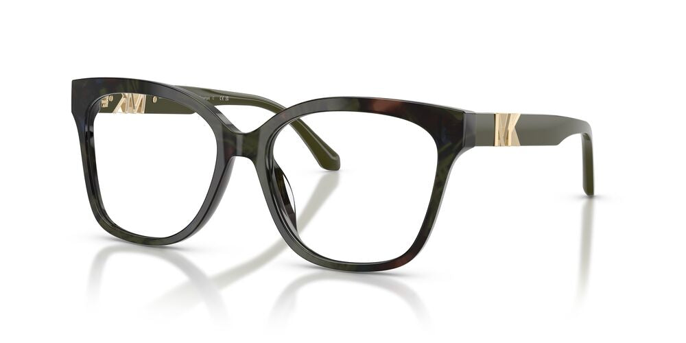 Anteojos Ópticos Michael Kors 0MK4203U Topanga Olive Camo Tortoise