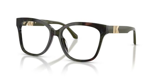 Anteojos Ópticos Michael Kors 0MK4203U Topanga Olive Camo Tortoise