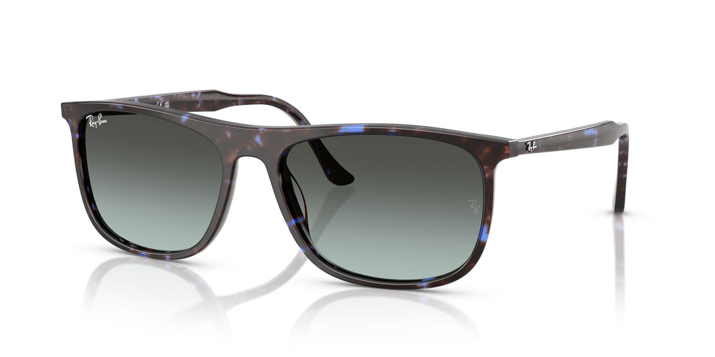 Anteojos De Sol Ray-Ban RB2216 Havana Blue Turtle Blu Vintage Gradient Black Negro/Havana