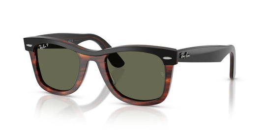 Anteojos De Sol Ray-Ban RB2240 Wayfarer Black On Havana Polar Green Verde/Matte