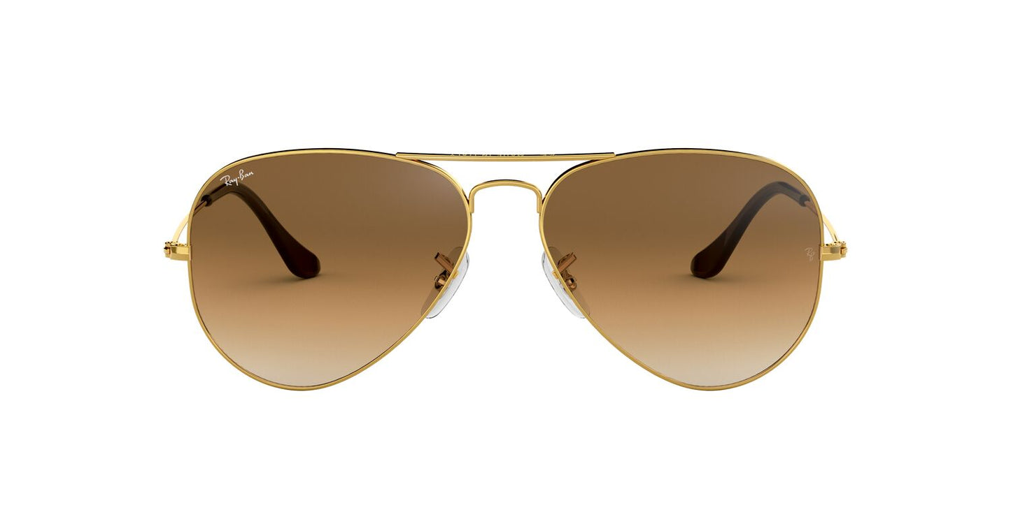 Anteojos De Sol Ray-Ban 0RB3025 Aviator Large Metal Dorado/Café