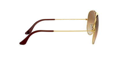 Anteojos De Sol Ray-Ban 0RB3025 Aviator Large Metal Dorado/Café