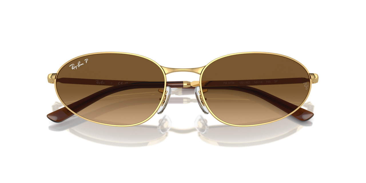 Anteojos De Sol Ray-Ban 0RB3734 Café/Dorado