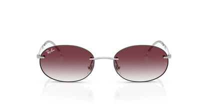 Anteojos De Sol Ray-Ban 0RB3767 Silver Clear Gradient Dark Violet Violeta/Plateado