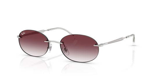 Anteojos De Sol Ray-Ban 0RB3767 Silver Clear Gradient Dark Violet Violeta/Plateado