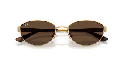 Anteojos De Sol Ray-Ban RB3774D Arista Dark Brown Café/Dorado