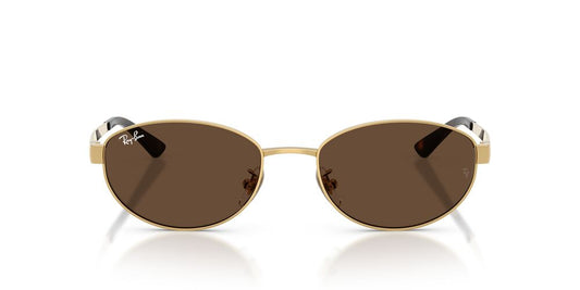 Anteojos De Sol Ray-Ban RB3774D Arista Dark Brown Café/Dorado