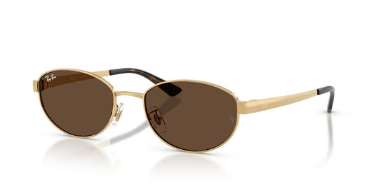 Anteojos De Sol Ray-Ban RB3774D Arista Dark Brown Café/Dorado