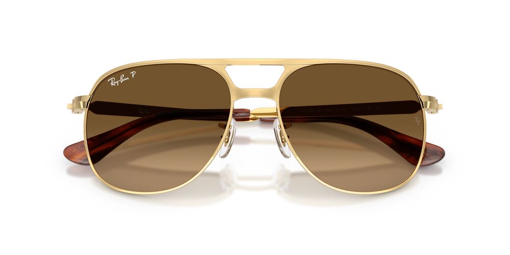 Anteojos De Sol Ray-Ban 0RB3793 Bill Max Café/Dorado