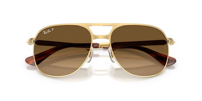 Anteojos De Sol Ray-Ban 0RB3793 Bill Max Café/Dorado