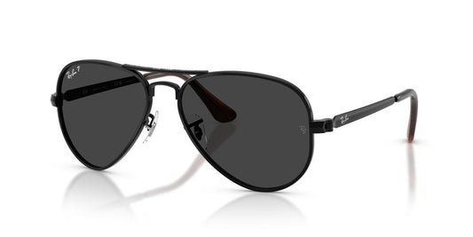 Anteojos De Sol Ray-Ban 0RB3925 Aviator Max Black Black Polar Negro/Negro