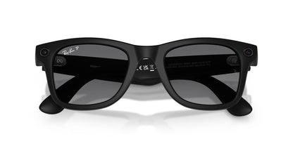 Anteojos De Sol Ray-Ban Meta 0RW4012 Wayfarer Gris/Negro
