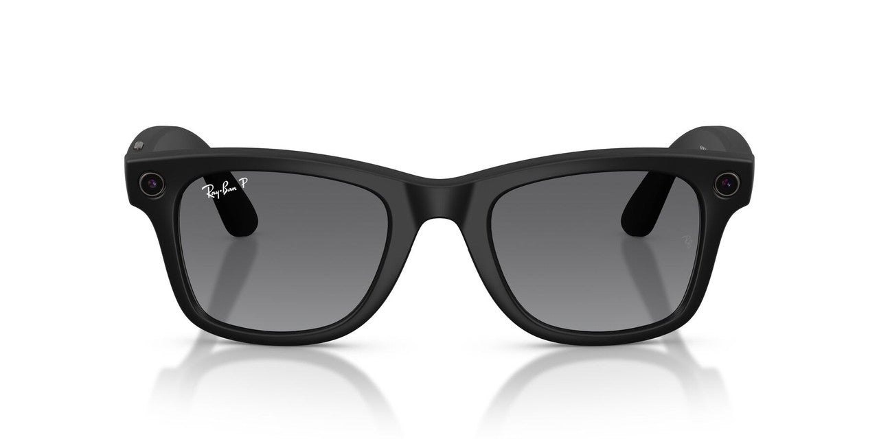 Anteojos De Sol Ray-Ban Meta 0RW4012 Wayfarer Gris/Negro