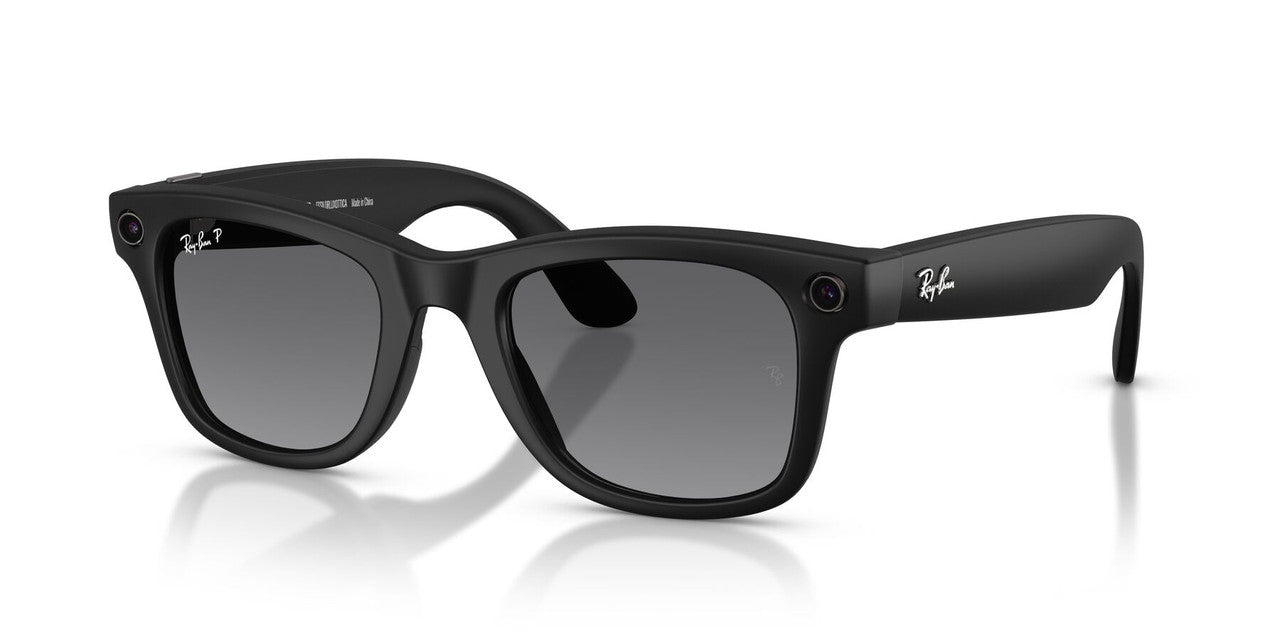 Anteojos De Sol Ray-Ban Meta 0RW4012 Wayfarer Gris/Negro