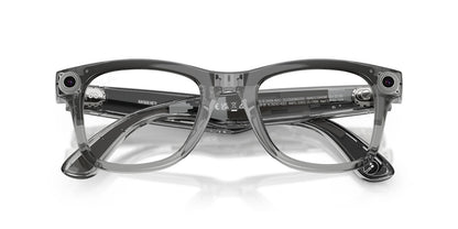 Anteojos De Sol Ray-Ban Meta 0RW4012 Wayfarer Transitions Azul/Gris