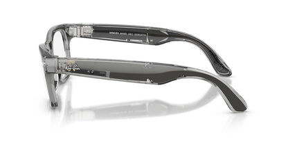 Anteojos De Sol Ray-Ban Meta 0RW4012 Wayfarer Transitions Azul/Gris