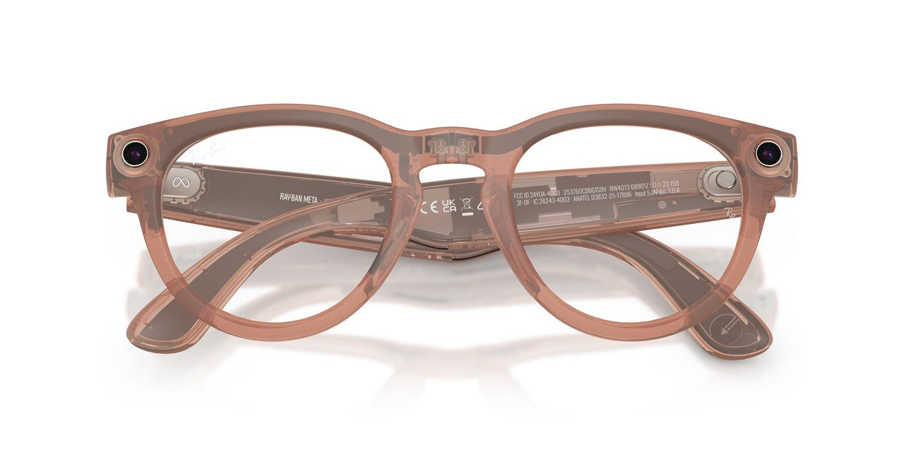 Anteojos De Sol Ray-Ban Meta 0RW4013 Headliner Transitions Gris/Durazno