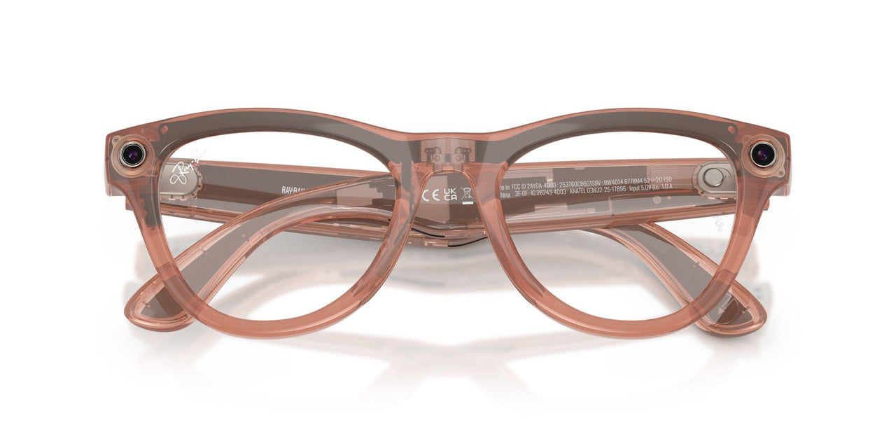 Anteojos De Sol Ray-Ban Meta 0RW4014 Skyler Transitions Café/Durazno
