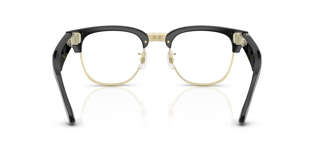 Anteojos de Sol Ray-Ban Meta Audio 0RW7004 Clubmaster Negro/Verde Transitions