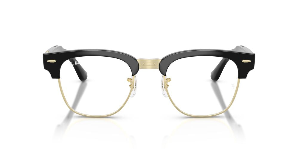 Anteojos de Sol Ray-Ban Meta Audio 0RW7004 Clubmaster Negro/Verde Transitions