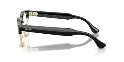 Anteojos de Sol Ray-Ban Meta Audio 0RW7004 Clubmaster Negro/Verde Transitions